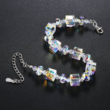 S925 Silver Austrian Beaded Crystal Bracelet