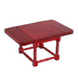 1/12 Scale Handcraft Wood Extendable Folding Table Desk Furniture For Dollhouse Living Room Ornament Accessory