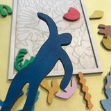 1 PCS Matisse Montessori Puzzle Wooden Toys Random Color Wood Early Educational Gift For Kids 1-3 Years Old