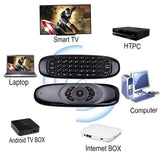 C120 Fly Air Mouse 2.4G RF Smart Remote Control 7 Color Backlight English Wireless Keyboard for PC Android TV Box Electronic equipment