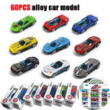 2024 New 60 PCS Alloy Diecast Toy Model Sport Racing Collection For Boys Gift Match Box Hot Wheels Car