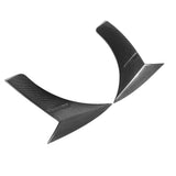 Car Side Fender Vent Trim Carbon Fiber Style Car Fender Side Air Vent Cover Trim with Double Sides Adhesive Tape for Vehicle