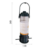 Suspended lazy bird feeder