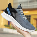 2023 Spring Sports Men's Large Size New Mesh Breathable Lightweight and Comfortable Shock Absorbing Running Shoes