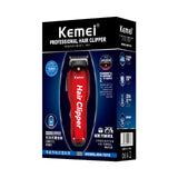 Kemei electric push clipper KM-707Z China red carbon steel adjustable double tooth cutter head silent noise reduction