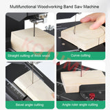 Woodworking Band Sawing hine Electric Desktop Wire Small Household Table Saw 800W 1750RPM 220V DIY Cutting Wood