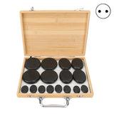16pcs/set Stone Set Fast Heating Shape Lava Basalt Round Tool Massage Hot Stones Kit