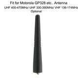 9cm Stubby Antenna UHF 400-470Mhz/330-390MHz/VHF 136-174MHz for Motorola GP338 GP328 GP3188 GP68 GP88 HT1250 EP450 Walkie Talkie
