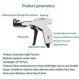 Stainless Steel Tie Gun High Quality Fastening Strap Cutting Tool Self-locking Tensioner Cable Ties Plier Series