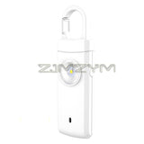 130dB Self Defense LED Flashlight Loud Keychain USB Rechargeable Emergency Protective Supplies Women Outdoor Alarm
