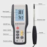 Industrial for Small Orifice Thermometer HT-9829 Digital Wind Vane Anemometer Portable Hot Wire