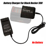 Lithium for Black Decker 36V 40V Li-ion Battery LBX1540 LBX2540 LBXR36 Fast Charging Power Tools Charger LCS436