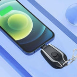 Portable Keychain Charger 1500mAh Type-C Ultra-Compact Mini Battery Pack Fast Charging Backup Power Bank For Iphone Devices