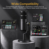 Dynamic XLR PC Microphone All Metall Gaming Broadcast Recording Streaming Works for Audio Interface Sound Card Mixer PD100