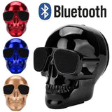 Plating Skull Portable Wireless Bluetooth Speaker Mini Subwoofer Stereo with DSP Compatible Phone/PC Outdoor Car Waterproof Audio