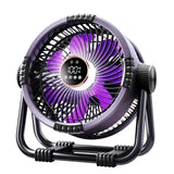 20000mAh Rechargeable Portable Outdoor Camping Fan Air Circulators Wireless Tent Ceig Fans with Hook and Light