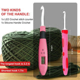 2024 New Crochet Hoo Set DIY Steel Knitting Needles es Knit Craft Scissors Markers Weaving Sewing Accessories Tools