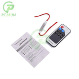 1Pc Mini RF Wireless Remote Led Dimmer Controller For Single Color Light Strip SMD5050/3528/5730/5630/3014