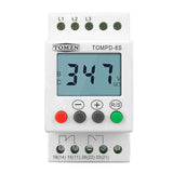 4X 3 Phase Din Rail Adjustable Under Over Protector Voltage Monitoring Sequence Protection Relay