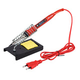 80W Soldering Iron Kit with Red Case Professional Grade Soldering Tool Set for Electronics and DIY Projects