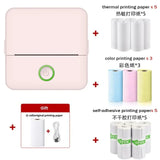 Mini Thermal Printer Wireless Bluetooth 4.0 200dpi Photo Label Memo List Printing with USB Cable Imprimante Portable