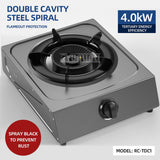 Household Stainless Steel Energy-Saving Gas Single Stove - Desktop for Kitchen Cooking