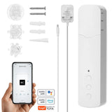 Tuya WiFi TM616EGWT Intelligent Pull Bead Curtain Motor - APP Voice Control, Quiet, Compatible with Alexa and Google Home