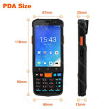 Android 9 Handheld Data Collector WiFi 4G Bluetooth Bar Code Reader 1D 2D QR PDF417 Touch Screen Terminal PDA
