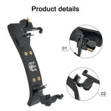 Professional Grade German Style Shoulder Rest 3/4 4/4 Vio Fiddle Sturdy Titanium Alloy Stand for Stability
