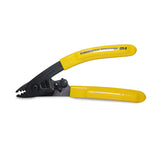 Optical fiber three-port Miller clamp and stripper