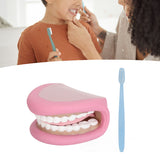 Kids Hand 28 Teeth Tongue Mouth Puppet with Toothbrush for Speech Improvement