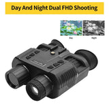 3D Night Vision Goggles Binoculars Rechargeable Flip-up Scope Weapons Grade Helmet Mounted