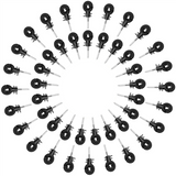 25Pcs Electric Screw-in Insulator Ring Wood Post Insulator,Livestock Fence Accessories
