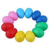 12Pcs Shakers Instruments Percussion Kids Toys Plastic Easter Egg Shaker for Education Musical Learning