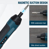 1300MAH Rechargeable Cordless Electric Screwdriver Set 3.6V Power Screwdrivers Drill 4 Torque Screw Driver Household Repair Tool