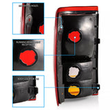 Car Replace Tail Brake Lamps Set Left + Right Replaces FO2800110 FO2801110 LED Rear Lights for Ford Ranger 93-97