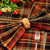 12Pcs Natural Cord Woven Corded Buckle Waxed Twine Napkin Loop