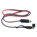 DIY 14AWG Heavy Duty Harness Quick Disconnect Plug SAE to DIN Hella Socket 90cm for Motorcycles