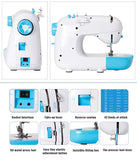 Hot selg HK-707 mutli-function domestic sewing hine able to round head kwyhole