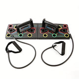 1pc Multifunctional Folding Push-up Board with Pull Rope and Instructions