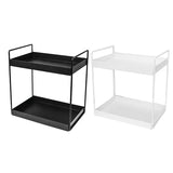 1Pcs 2 Tier Standing Shees Kitchen Base Cabinet Shelf Shower Bathroom Countertop Organizer Vanity Tray