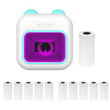 M10 Mini Pocket Thermal Instant Photo Printer 7-Color LED Light Label Maker hine BT Wireless Connect Compatible Android iOS