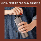 1pc Manual Coffee Grinder, Hand Coffee Grinder With Internal Digital Adjustable Settings And Assembly Stainless Steel Conical Burr