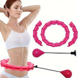 1pc 24/28/32 Sections Adjustable Sports Waist Circle, Slimming Removable Waist Massage Circle, Fitness Equipment For Gym