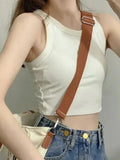 Butterfly Embroidery Patch Pattern Loose-fitting Pure Cotton Top