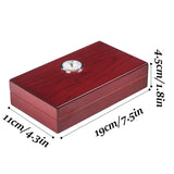 CRUSHER Cedar Wood Humidifier Hygrometer Cigar Humidor Sigaren Box Cigarrate Case
