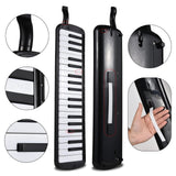 37 Keys Instrument Air Piano Keyboard with Soft Blow Pipe 2 Blowing Nozzles Melodica Wind Instruments