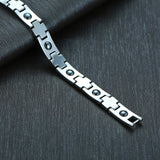 Tungsten steel black gallstone shell bracelet