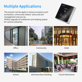 Embedded 1D 2D Barcode Scanner QR Bar Code RFID Card Reader Wiegand Connection Self-Induction for Gate hine Tickets Checking