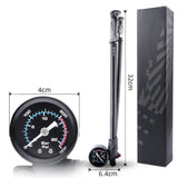 High 300psi Bicycle Cycg 360° Rotatable Hose Aluminum Alloy Pump Built-in Pressure Gauge